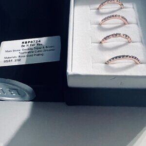 LUXE BAND SIZE 5 FOUR RING SET